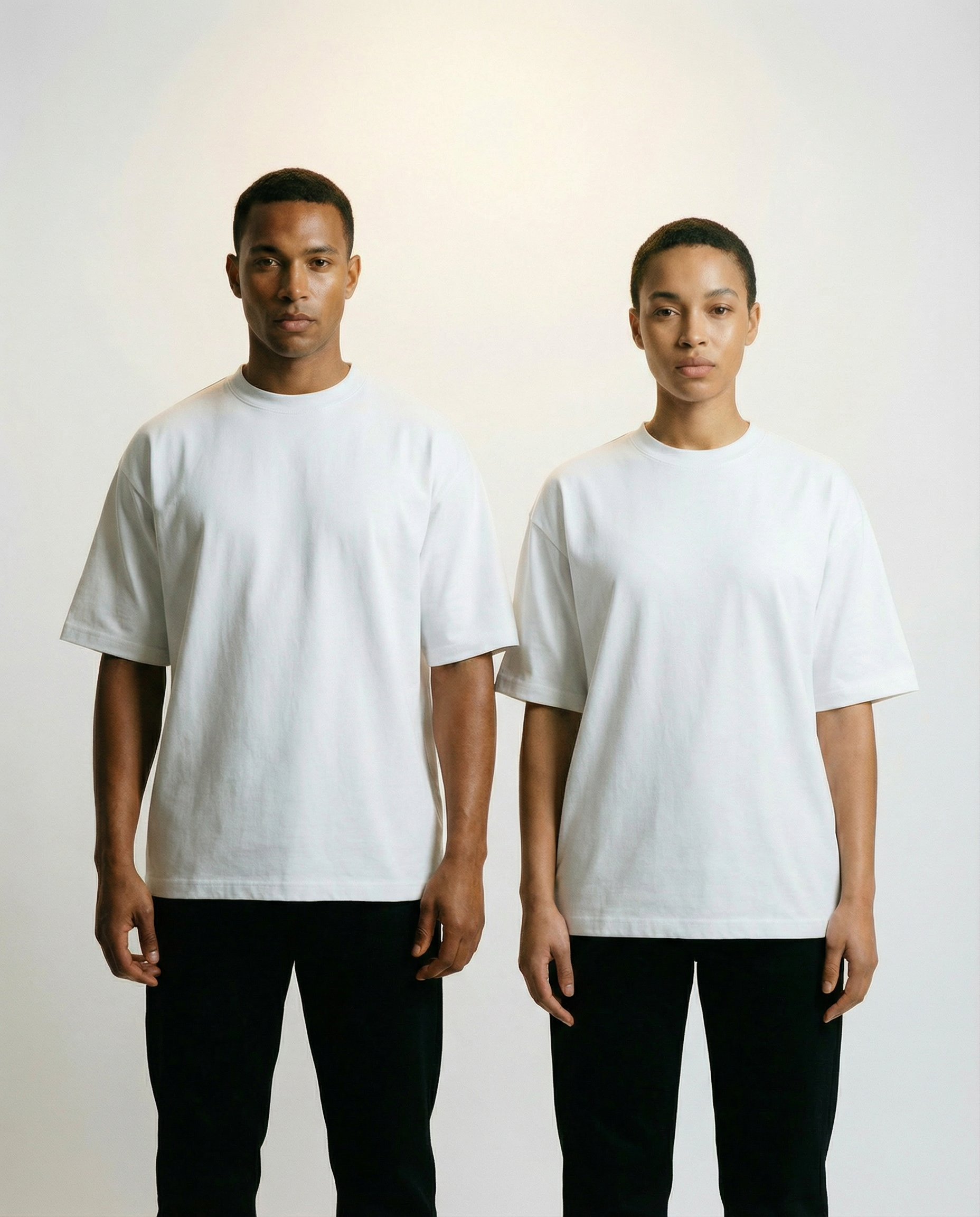 Men Behind Oversized Plaint T