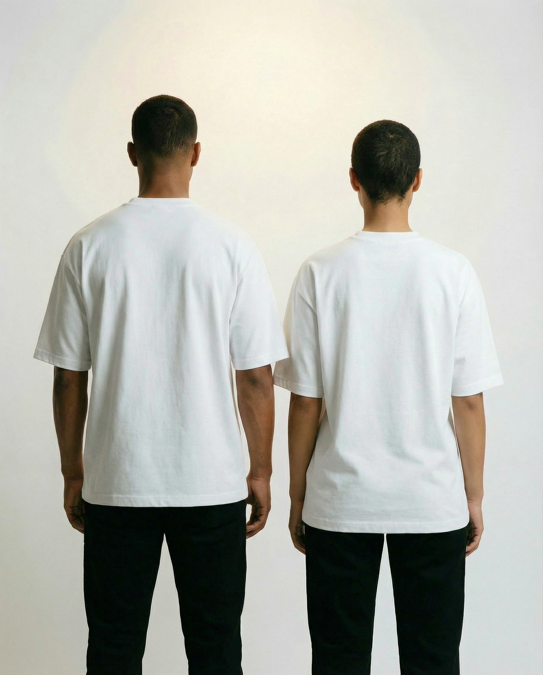 Men Behind Oversized Plaint T